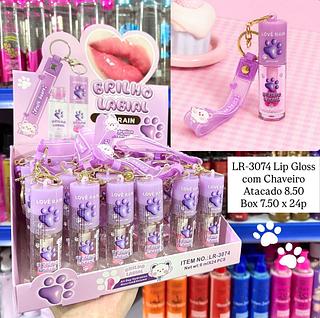 Lip Gloss com Chaveiro Lové Rain