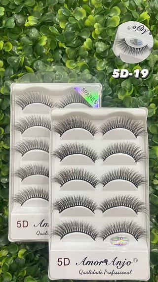 Cílios Postiços 5D 5 Pares Amor Anjo