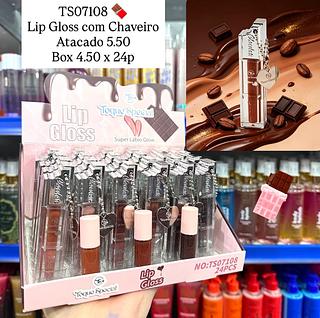 Lip Gloss com Chaveiro Super Lábio Glow Toque Special