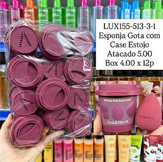 Esponja Gota com Case Estojo Lua e Neve