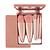 Kit com 5 Mínis Pincéis Rose com Espelho