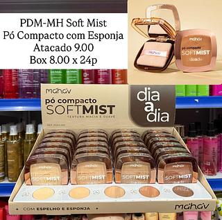 Pó Compacto com Esponja Soft Mist Dia a Dia Mahav