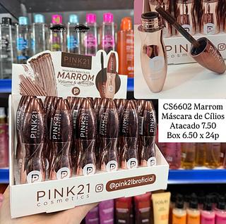 Máscara de Cílios Marrom Volume & Definição Pink 21