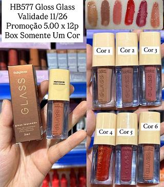 Gloss Laqueado Glass Ruby Rose (validade 11/2026)