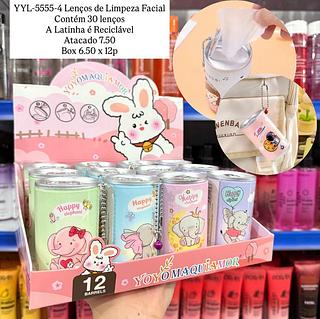 Lenços de Limpeza Facial com Chaveiro Yoyo Maquiamor