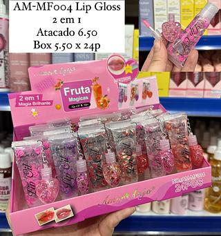 Lip Gloss 2 em 1 Frutas Mágicas Amor Anjo