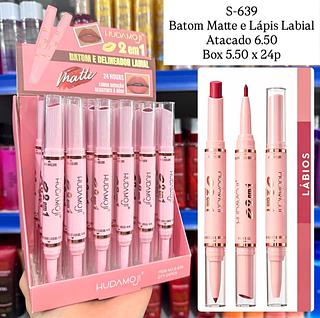 Batom e Delineador Labial Hudamoji