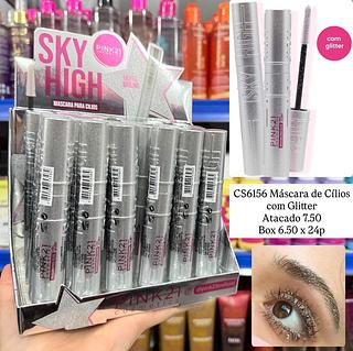 Máscara de Cílios com Glitter Sky High Pink 21
