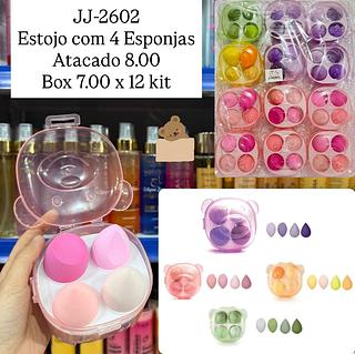 Estojo com 4 Esponja Jummy Ju