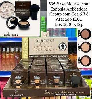 Base Mousse com Esponja Cogumelo Grupo 2 Mia Make