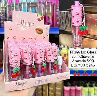 Lip Gloss com Chaveiro Femme Paris