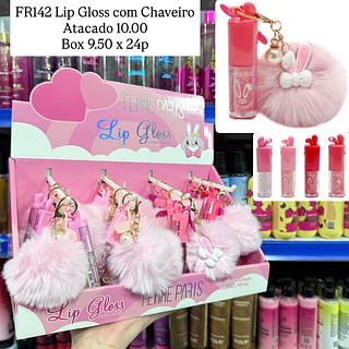Lip Gloss com Chaveiro Femme Paris