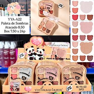 Paleta de Sombras e Iluminador Yoyo Maquiamor