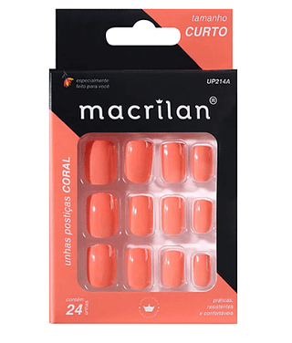 Unhas Postiças Coral Macrilan