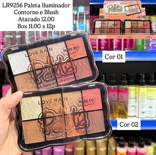 Paleta Iluminador Contorno & Blush Lové Rain