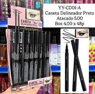 Caneta Delineador Preto Yoyo Maquiamor