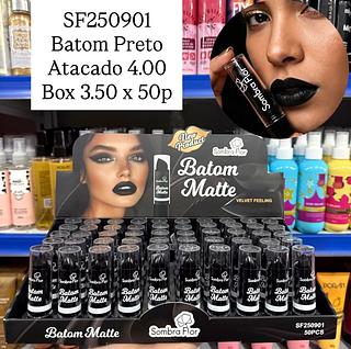 Batom Bala Hidratante Preto Sombra Flor