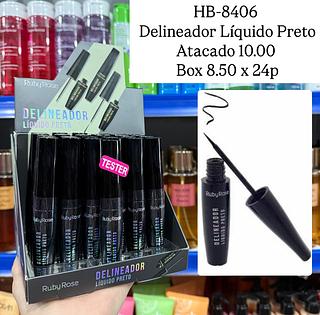 Delineador Líquido Preto Ruby Rose