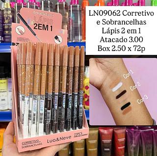 Corretivo e Sobrancelhas Lápis 2 em 1 Lua&Neve