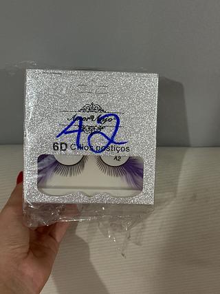 Cílios Postiços 6D Carnaval 1 Par Amor Anjo