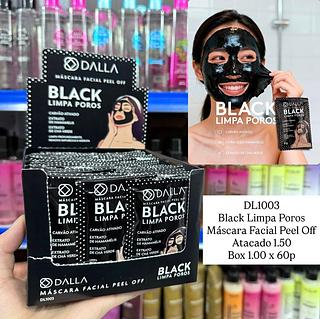 Máscara Facial Peel Off Black Limpa Poros Dalla