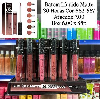 Batom Matte 30 Horas 662-667 Max Love
