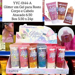 Glitter em Gel para Rosto Corpo e Cabelo Yoyo Maquiamor
