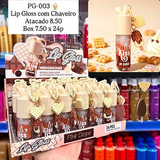 Lip Gloss com Chaveiro Pink Grape