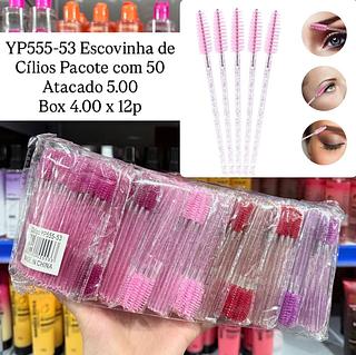 Kit com 50 Escovinhas Para Cílios e Sobrancelhas