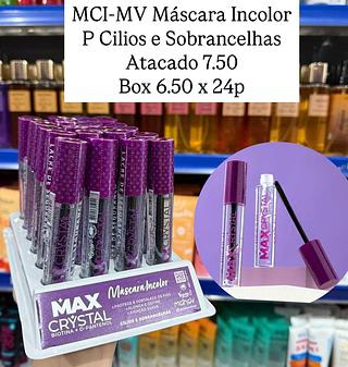 Máscara Incolor Para Cílios e Sobrancelhas Max Crystal Mahav