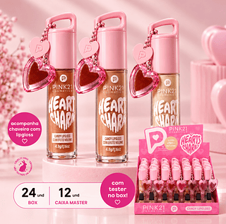Corretivo Camuflagem Heart Charm Pink 21