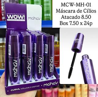 Máscara de Cílios Alonga Volume e Define WOW Mahav