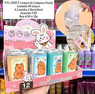 Lenços de Limpeza Facial com Chaveiro Yoyo Maquiamor