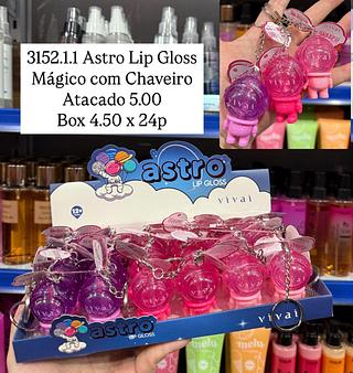 Astro Lip Gloss Mágico com Chaveiro Vivai